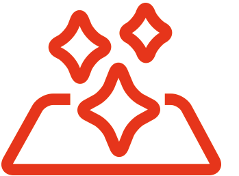 Icon blitzsaubere Baustelle