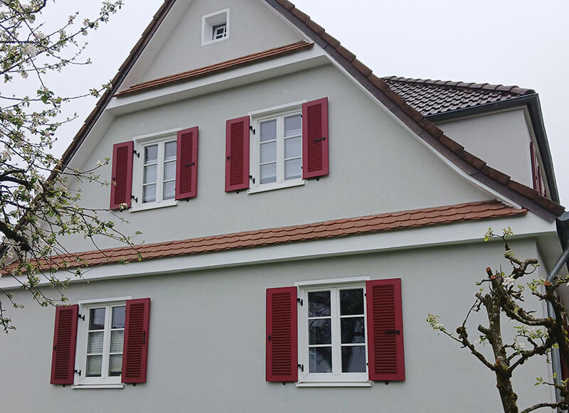 Referenz_Kokeladze_Fassadenanstrich_nachher Fassadenanstrich im Raum Bobingen bei Augsburg, die Fassade nachher